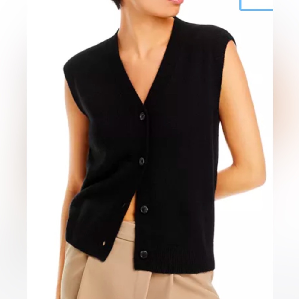 NWT C By Bloomingdale’s Cashmere Vest